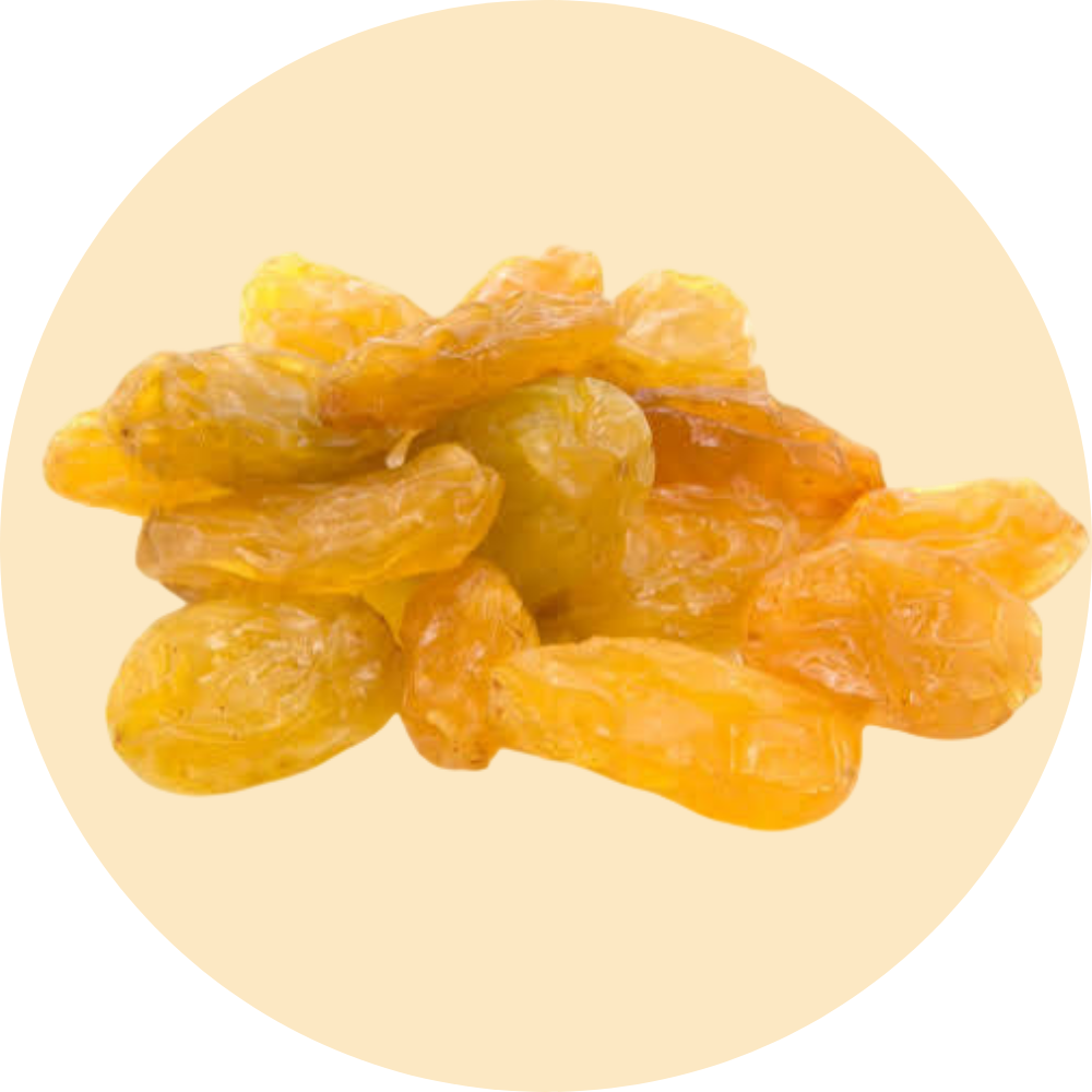 Golden kishmish close-up - Alsaeed Dry Fruits